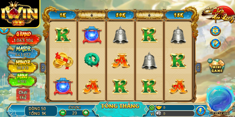 Cá Chép Hóa Rồng Iwin - Chinh Phục Hũ Jackpot Khủng 2 Có nhiều biểu tượng thú vị trong Cá chép hóa rồng Iwin