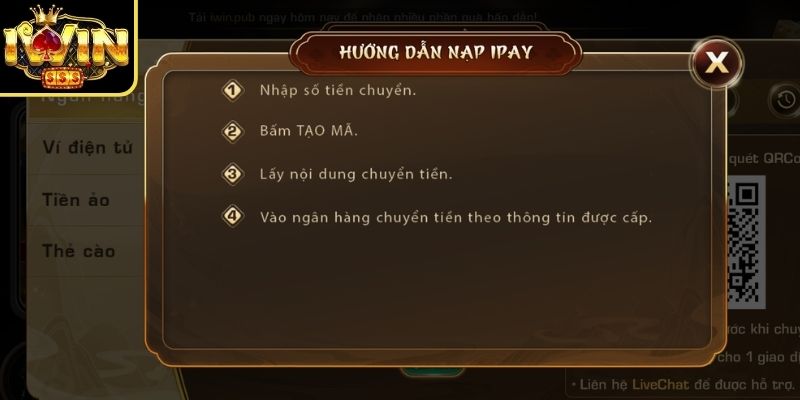 Nắm rõ mọi bước để nạp rút tiền Iwin