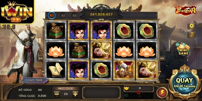 Các biểu tượng game Phong thần Iwin đều đặc sắc