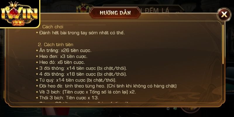 Chơi tiến lên đếm lá Iwin có thể chặt chồng
