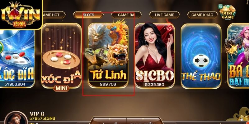 Tứ linh Iwin là game slot về sự thịnh vượng